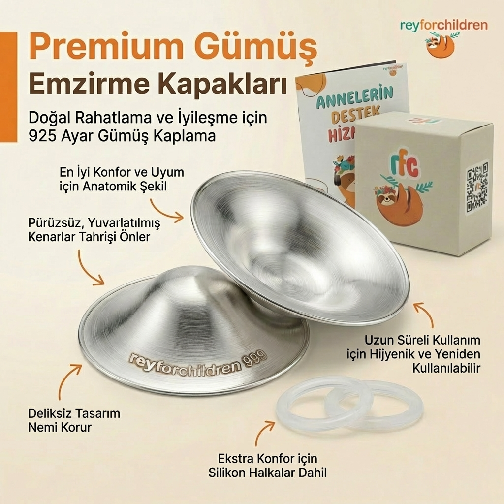 Gümüş Emzirme Kabı