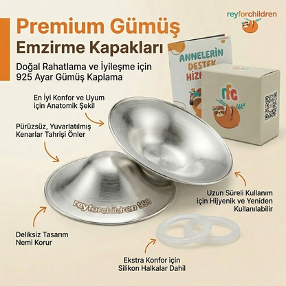 Gümüş Emzirme Kabı
